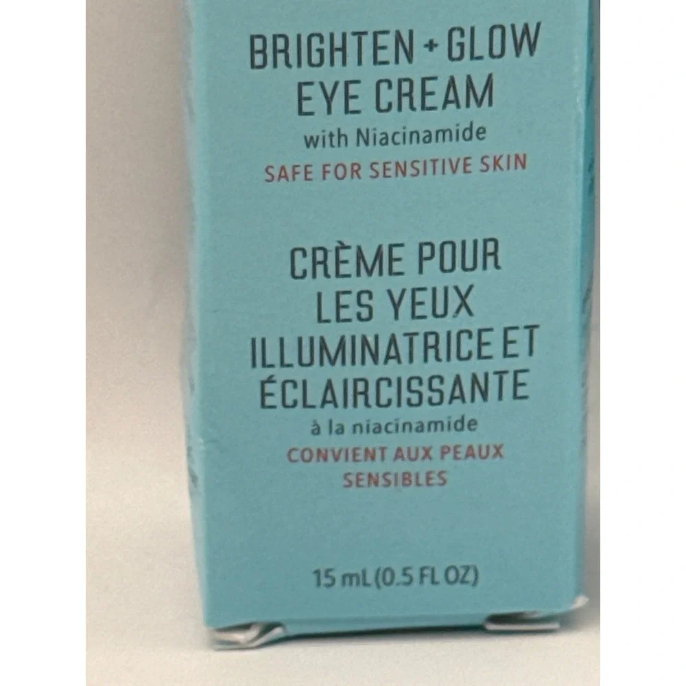 First Aid Beauty FAB Brighten Glow Eye Cream Niacinamide Sensitive Skin 0.5 oz..